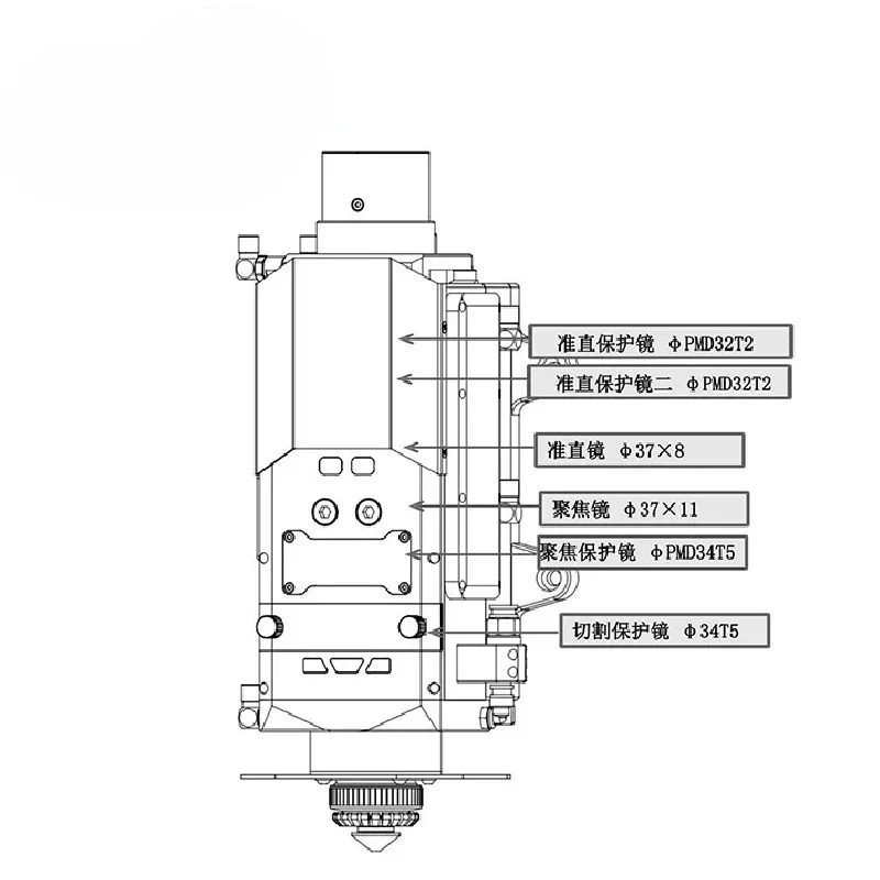 Hot New Condition 8KW LCM08B Intelligent Auto Focus Metal Fiber Laser Cutting Head for Metal Laser Cutters Competitive Price