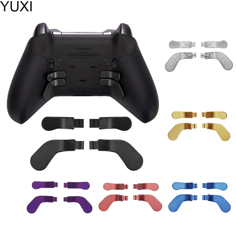 

YUXI Controller Trigger Button Metal Paddles for Xbox One Elite Series 2 Gamepad Parts for Xbox One Elite 2 Accessories