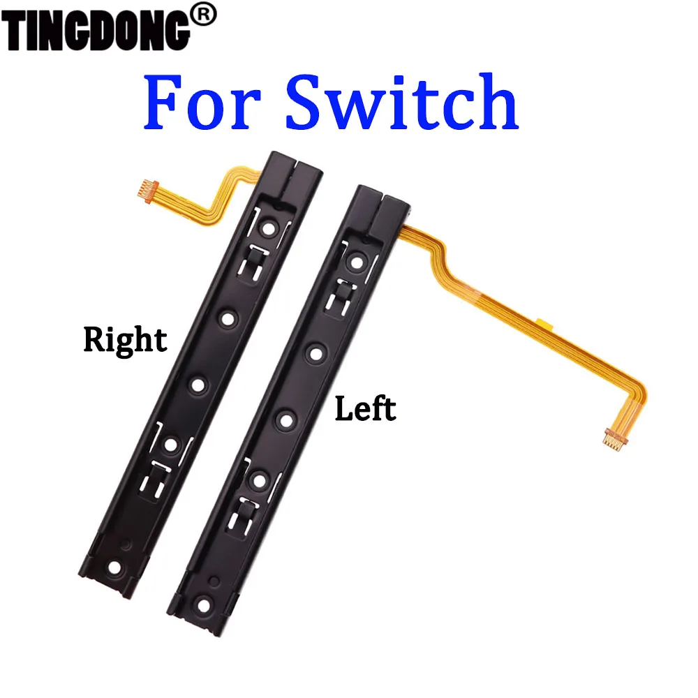 Original Repart Part Right and left Slide rail With Flex Cable Fix Part For Nintend Switch Console NS rebuild track