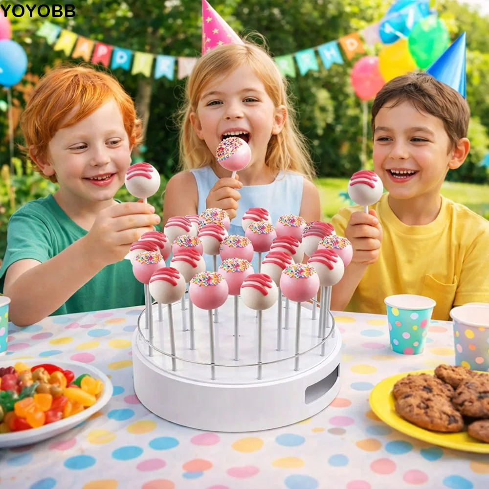 Display Stand 22-Hole Cake Pop Stand Clear Acrylic Elegant Dessert Stand Round Versatile Lollipop Stand Birthday Party
