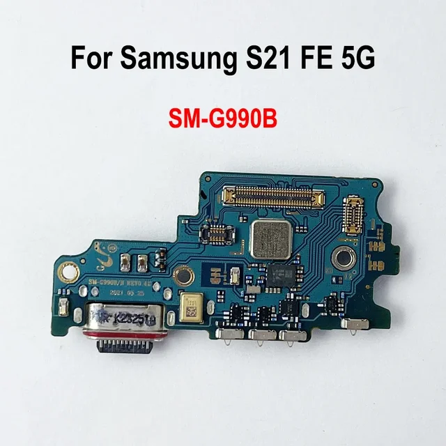Ładowanie Flex dla Samsung Galaxy S21 FE 5G SM-G990B Port ładowania USB Jack Złącze stacji dokującej Płytka ładująca