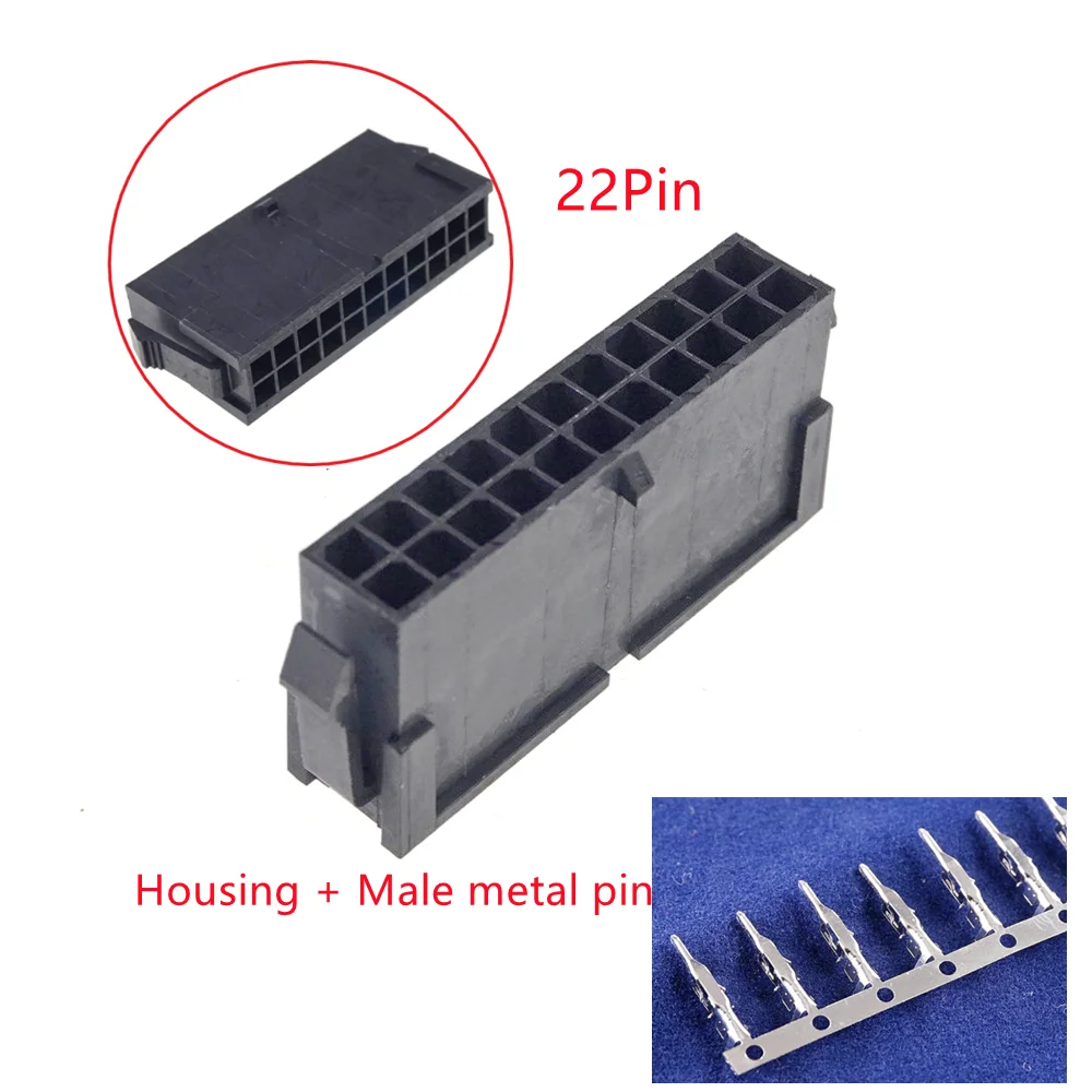 10 Sets 3.0mm Micro-Fit 3.0 Connector Female Housing 2 4 6 8 10 12 14 16 18 20 22 24 P Panel Mount Ears + Terminal Molex 43020