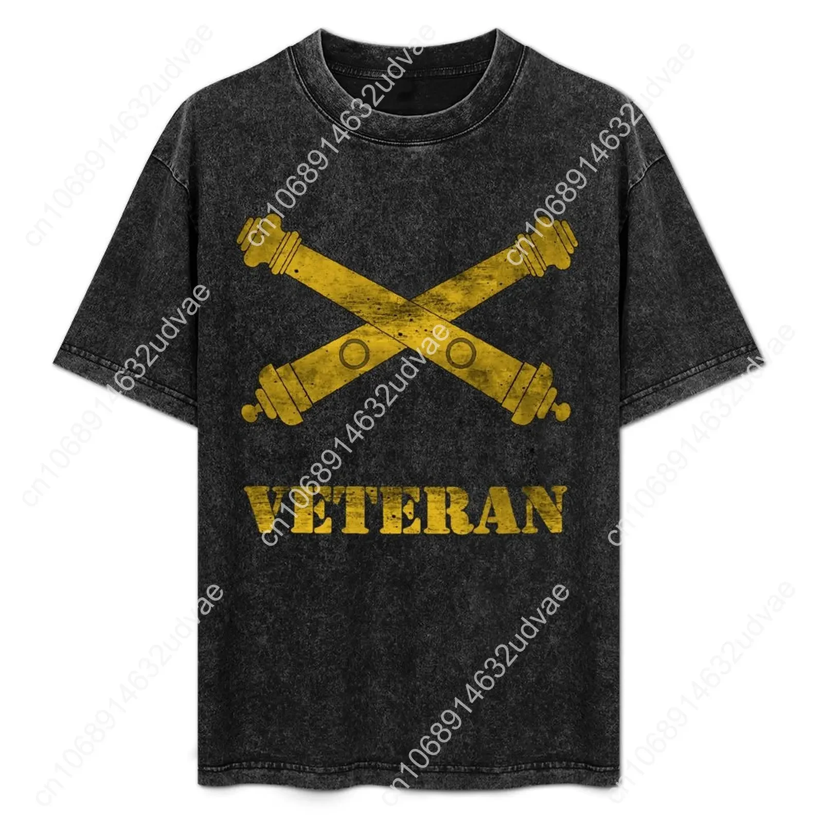 US Army Field Artillery Veteran Retro T Shirts Mans Womans Vintage Tshirt Cotton Short Sleeve T-shirt Custom Tops Clothes Tshirt