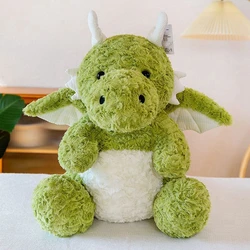 20CM Cute Little Dragon Plush Toy Super Soft Long Curly Solid Color Mythical Dinosaur Doll To Friends Birthday Initiative Gift