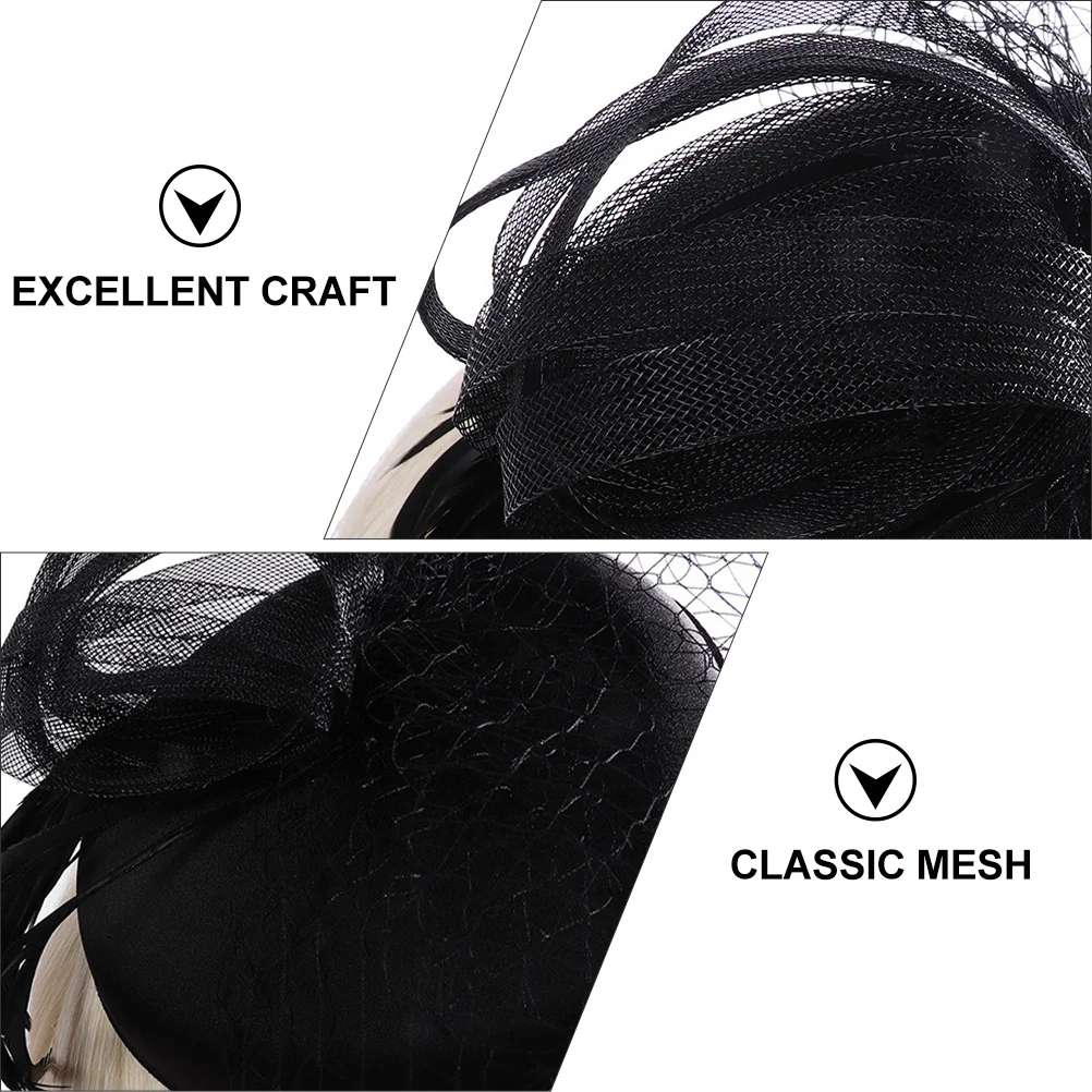 

1pc Mesh Beret Fascinator Hair Clip Headdress For Wedding Party Proms Banquet Cocktail Vintage Elegant Charming