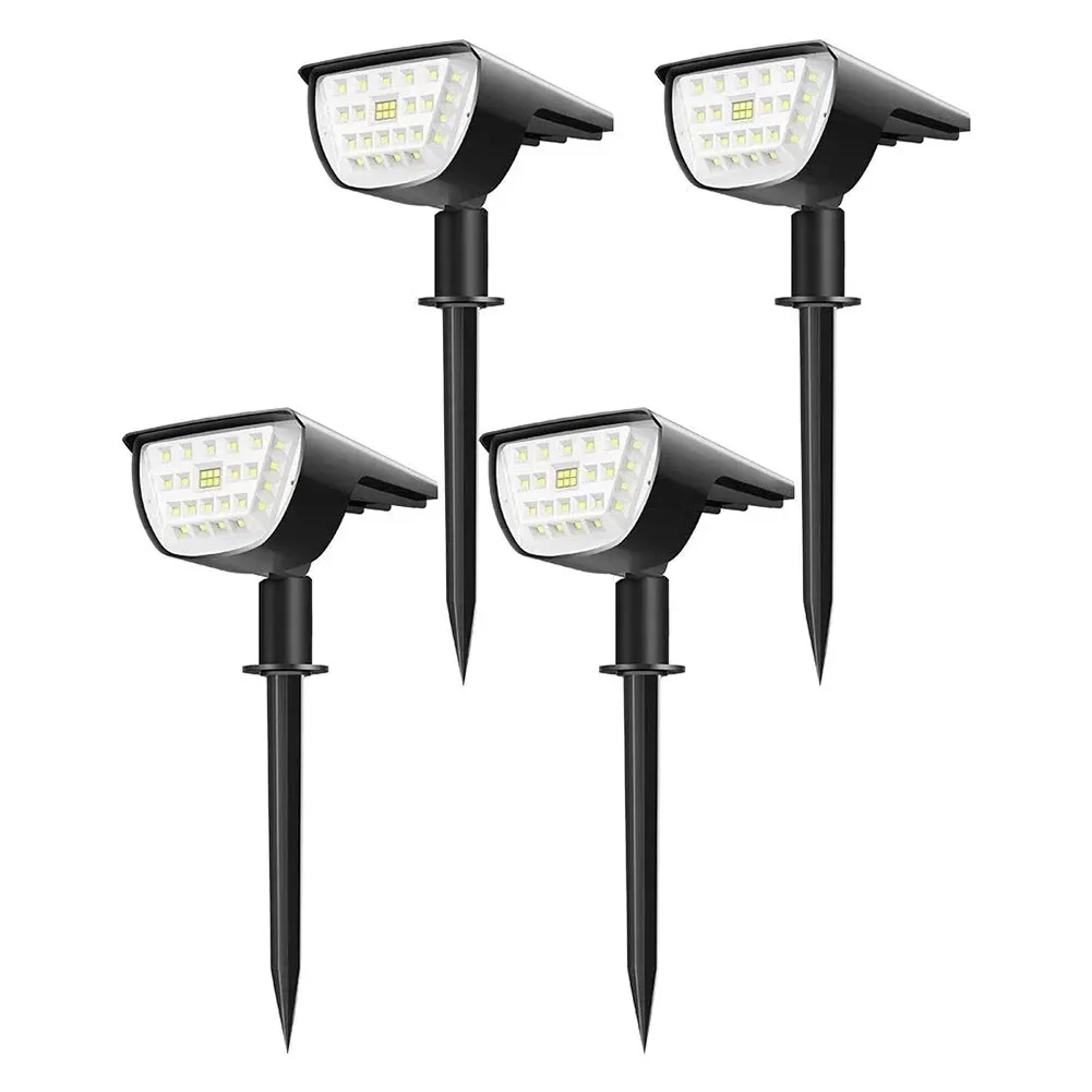 32 LED Solar Landscape Spot Lights Outdoor IP65 Waterproof Solar Powered Wall Light for Garden Yard Patio Driveway Walkway Decor