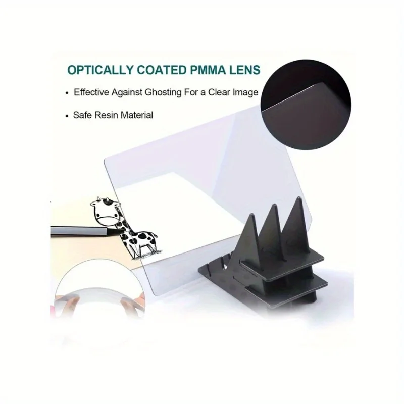 قطعة واحدة من لوحة الرسم البصرية الشفافة، لوحة تتبع بصري محمولة، لوحة رسم الصور، أداة رسم للمبتدئين