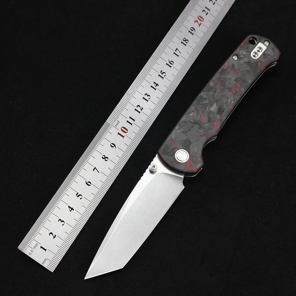 

Складной нож Free Wolf 14C28N с лезвием, ручка из углеродного волокна, шарикоподшипник, флиппер, тактический карманный нож для кемпинга, охоты, EDC