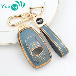 For Subaru BRZ XV SV Forester Legacy Outback Crosstrek Impreza WRX TPU Fob Shell Car Key Case Cover Keychain Accessories