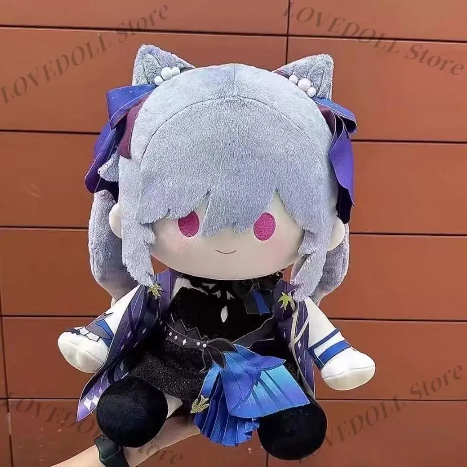 

Game Genshin Impact Keqing Anime Pulsh Cotton Doll Cartoon Toy Cute Model Figure Dress Up Q Version Bone Body Cosplay Decor Gift