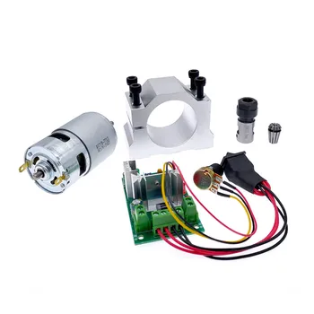 1 Anzug Gleichstrommotor RS775 Spindelmotor 12 V/24 V 15000R PWM DC-Controller ER11 Spannfutter 5 mm/Federfutter 3,175 mm Halterung 45 mm 775