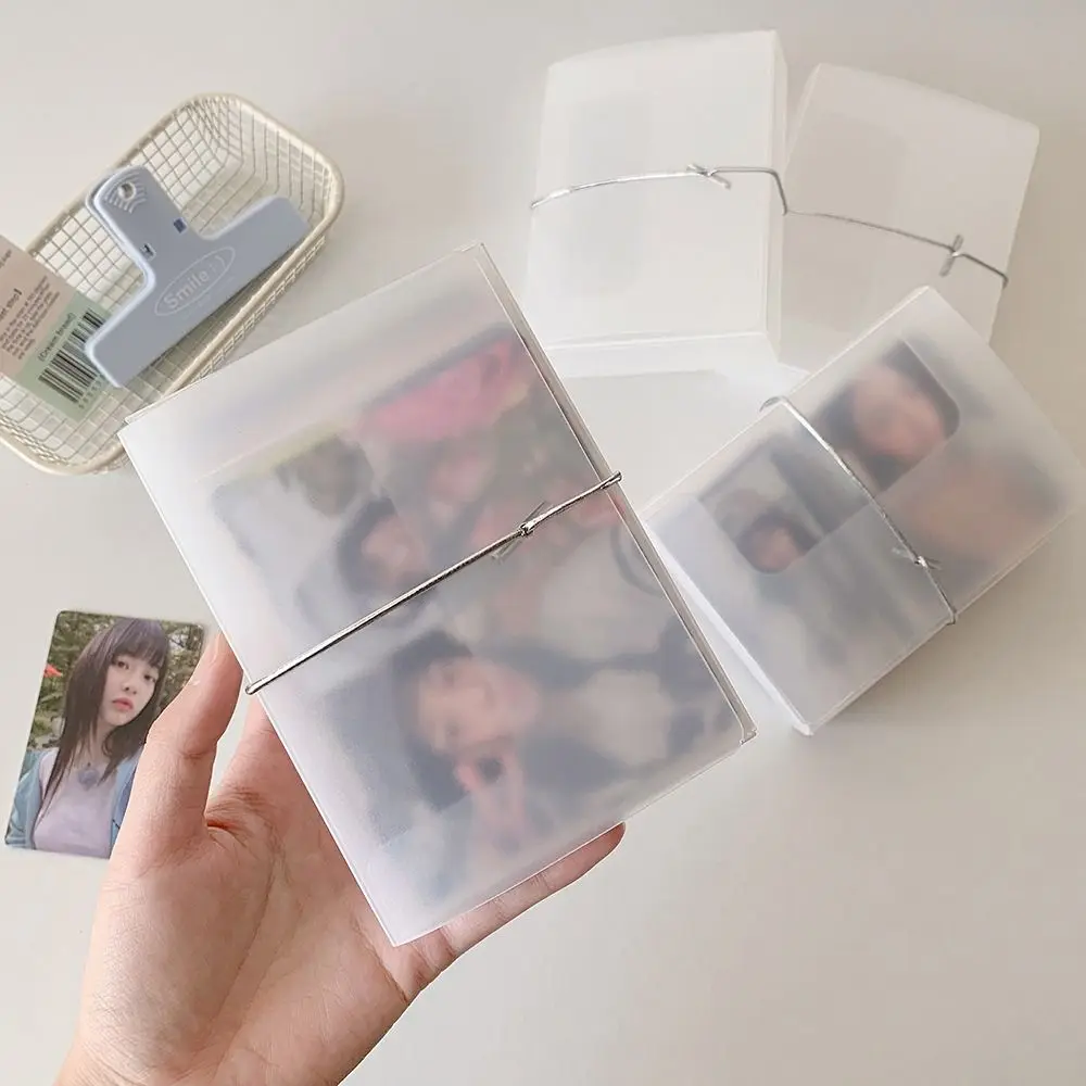 Frosted Transparent Korean Photocard Holder PP Card Cover Idol Photo Card Idol Card Display Protector Korean Style Simple