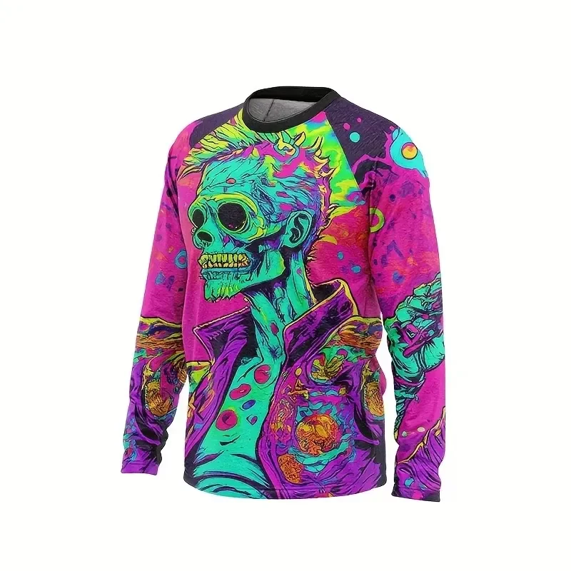 3D Long Sleeve Motorcycle Shirt 2026 Breathable Fast Drying Downhill Racing Suit Motocross Jersey Off Road Riding Gear