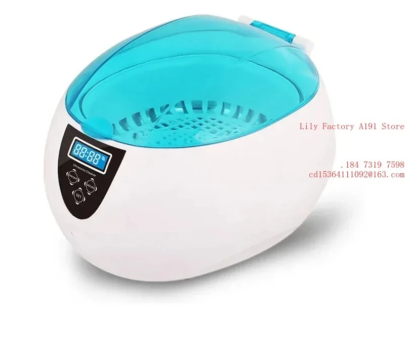 Limpiador Ultrasónico Profesional para el Hogar, Limpiador de Joyas de 750 ml, 35 W, 42 kHz, 5 Temporizadores, para Limpiar Gafas, Relojes, Dentaduras Postizas, Llaves, Maquinillas de Afeitar y Cepillos
