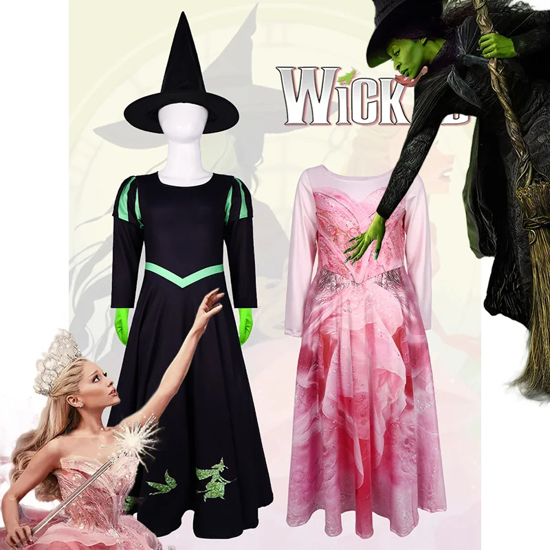 

Wickkked Elphaba Glinda lolita dress cosplay costumes accessions kawaii jirai kei high quality Halloween Christmas party cosplay