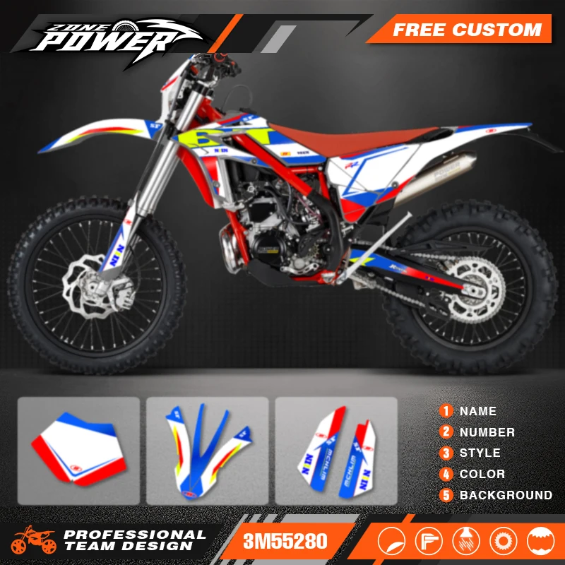 Powerzone Custom Backgrounds Graphics Decals Sticker Kits for Beta Xtrainer 150 200 250 300 400 450 2015 2016 2017 2018 2019  12