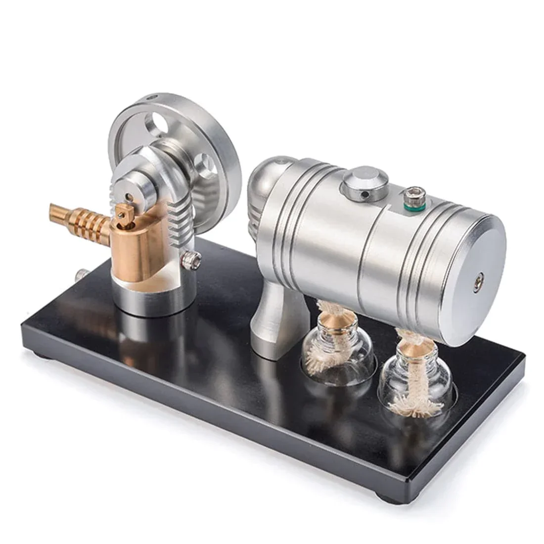 

K005 Metal Startable Steam Engine Model Large Boiler Model with Boiler & Alcohol Lamp Toy Gift