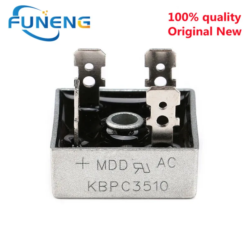 2PCS/LOT KBPC3510 35A 1000V Diode Bridge Rectifier Original