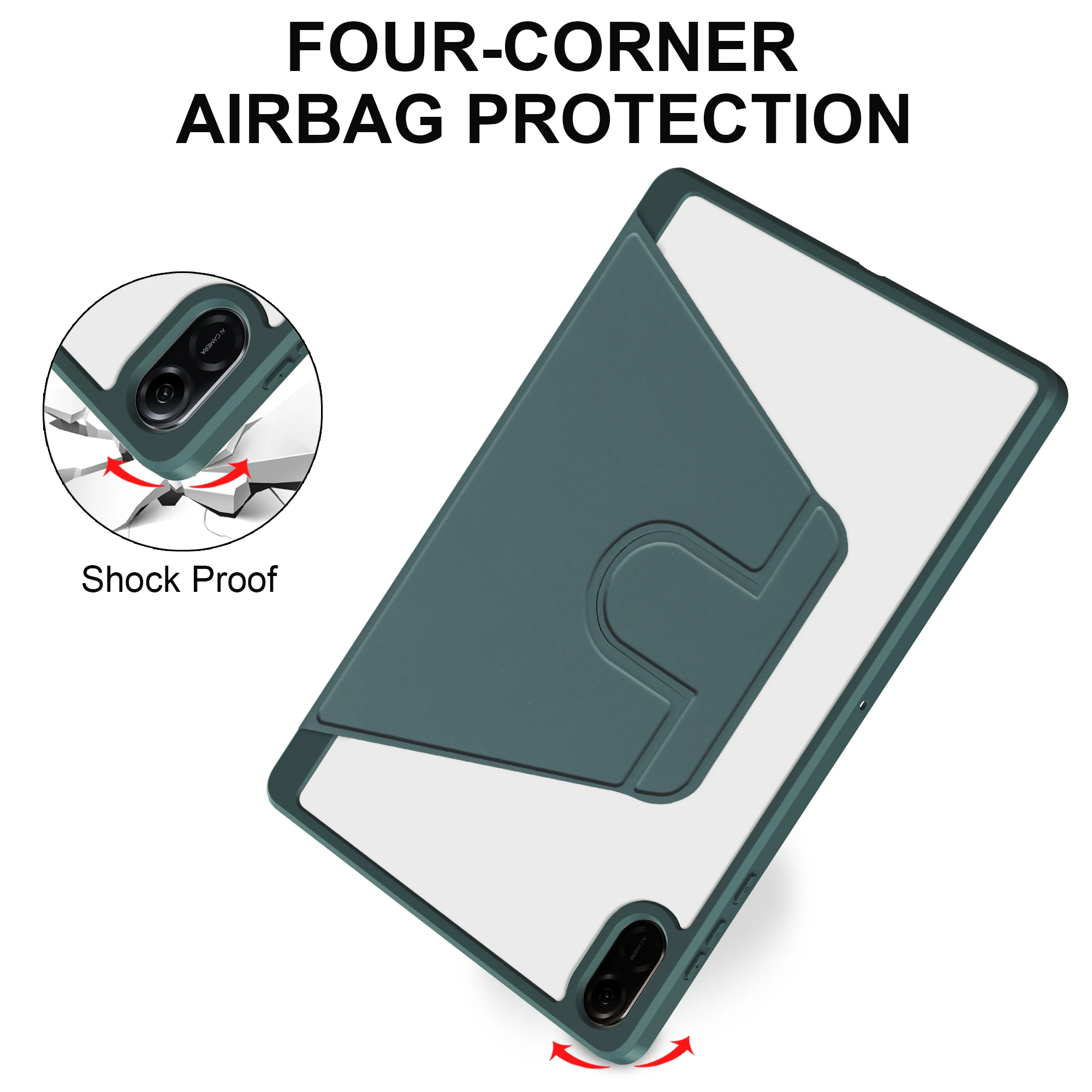 360 Rotatable Case For Huawei Honor Pad X8a 2024 11 inch Model NDL-W09 Stand Cover Shockproof With Pen Slot Precise Cutouts Capa
