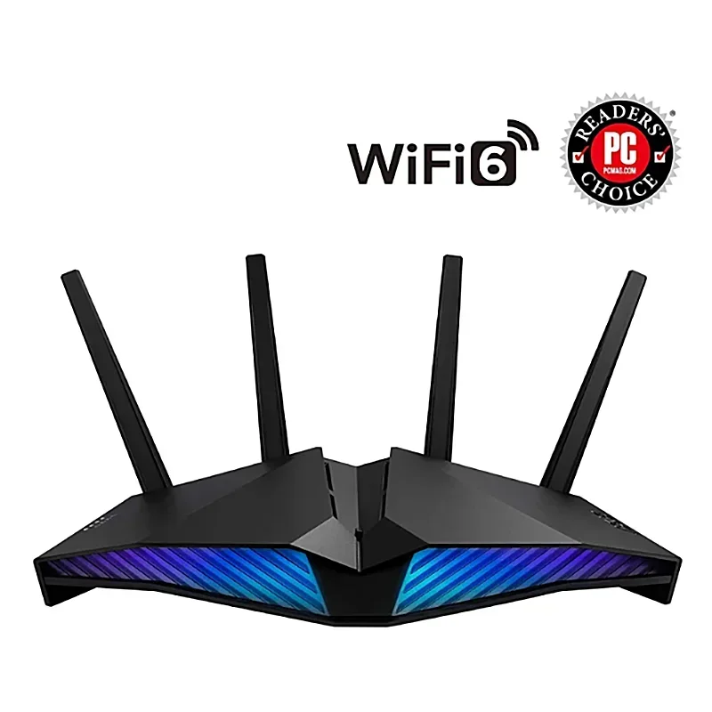 Asus RT-AX82U Dual Band Wifi 6 Game Router Game Poort Mobiele Modus Aura Rgb Aiprotection Pro Secure Instant Bescherming Vpn