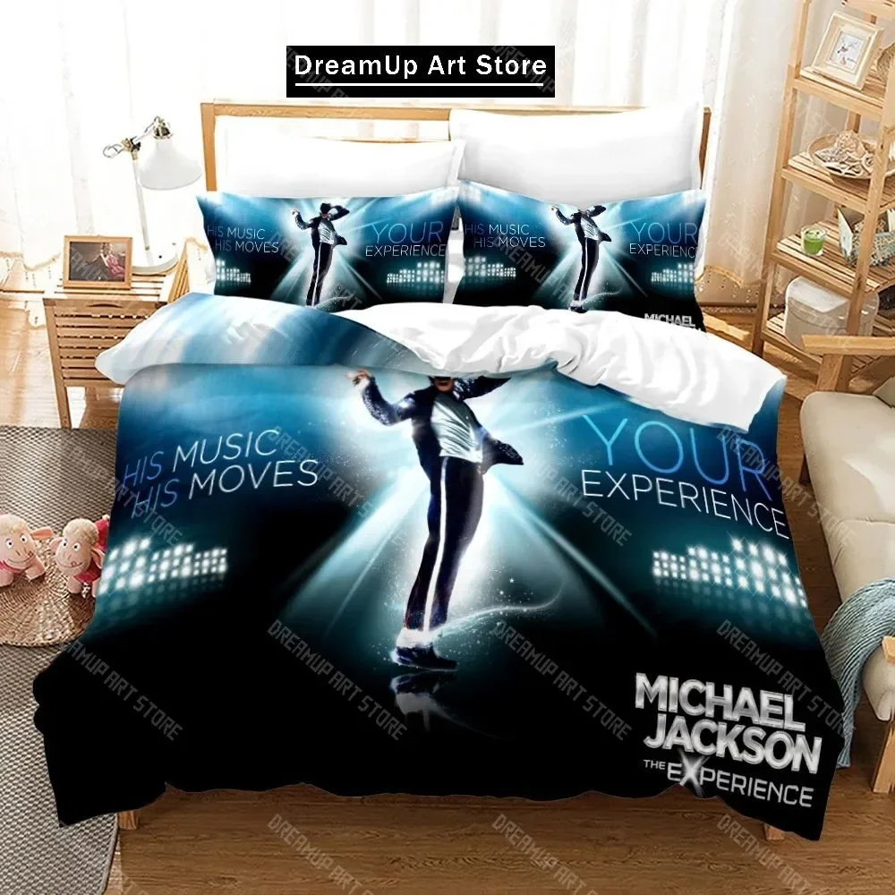 

3D Print Michael Jackson Bedding Set Boys Girls Twin Queen Size Duvet Cover Pillowcase Bed Kids Adult Home Textileextile