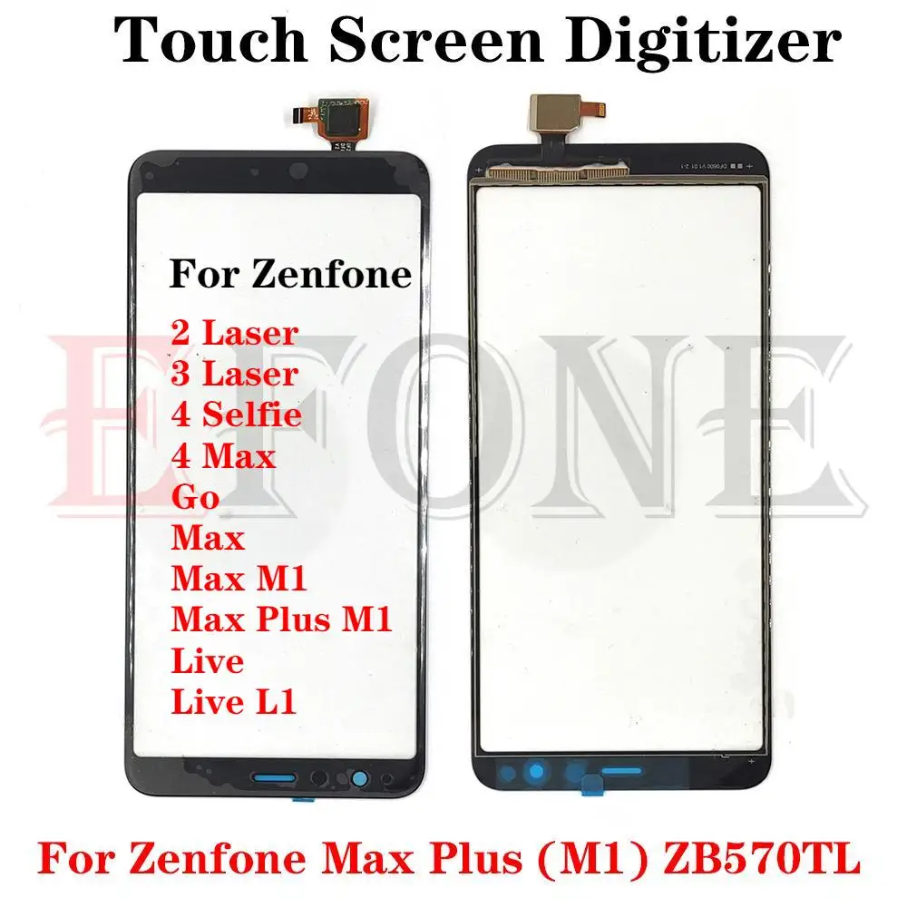 Для Asus Zenfone 2 3 Laser 4 Selfie Max Plus M1 Live L1 Go сенсорный экран переднее наружное стекло + OCA