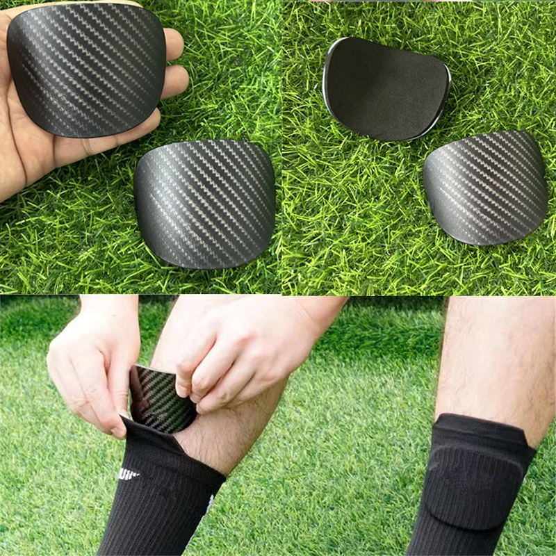 Shock Absorbing Mini Shin Pad, Protetor de Perna, Resistente ao Choque, Leve, Portátil, Treinamento de Futebol, Shank Board, 1 Par