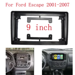 HAOCHEN Car Accessories Frame Fascia Adapter Android Radio Dash Fitting Panel Kit For Ford Escape 2001-2007
