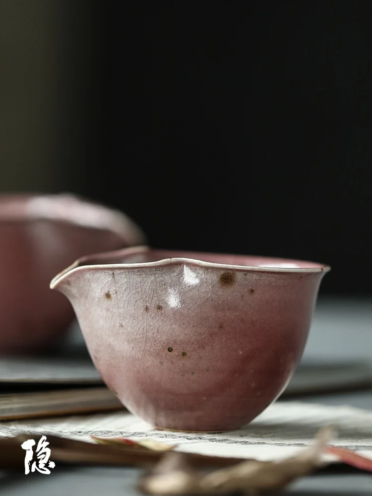 

Pure Handmade Japanese Style Purple Yam Public Cup High Temperature Kiln Change Ceramics Tea Sea Division Tea Server Gong Dao...