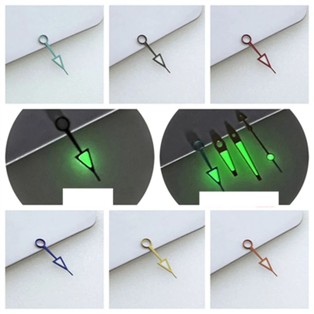 

Green Luminous GMT Watch Hand Arrow Shape Needle Modify Diving Mechanical Watch Pointer Accessories for NH34 Movement