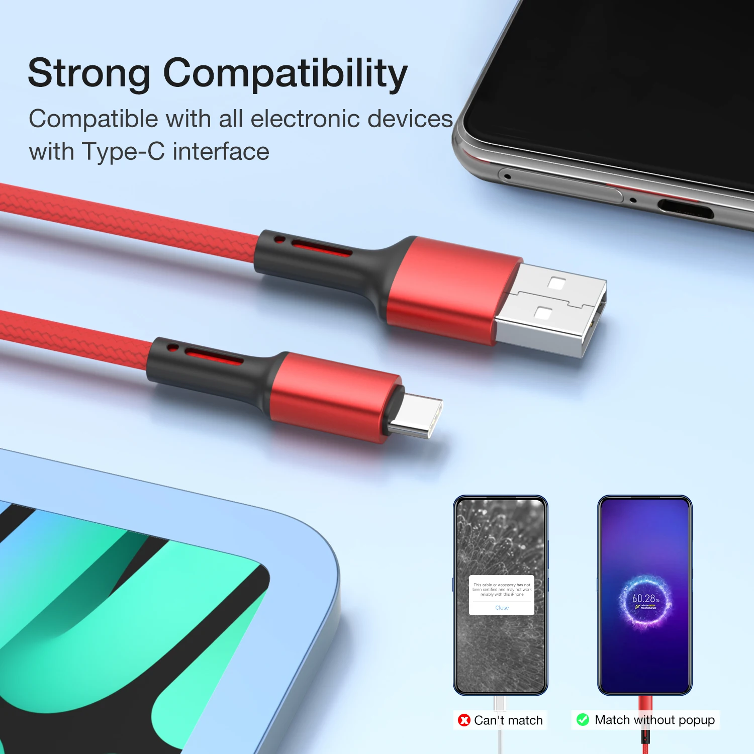USB نوع C كابل شحن سريع شاحن USB C سلك الحبل لسامسونج S23 S22 Xiaomi POCO هواوي USBC كابل بيانات طويل 3 متر قصير 25 سنتيمتر