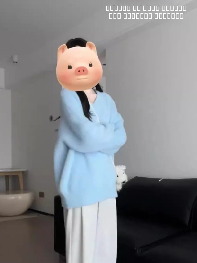 Gemütlicher Thiened Herbst Winter Milchblauer Pelzpullover V-Ne Loose Fit Damenoberbekleidung Lazy Sle Sweet Sle Pure Color