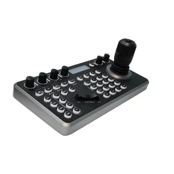 PTZ Camera controller PoE Camera controller keyboard with 4D joystick for live church meeting,RS232 RS485 LCD screen