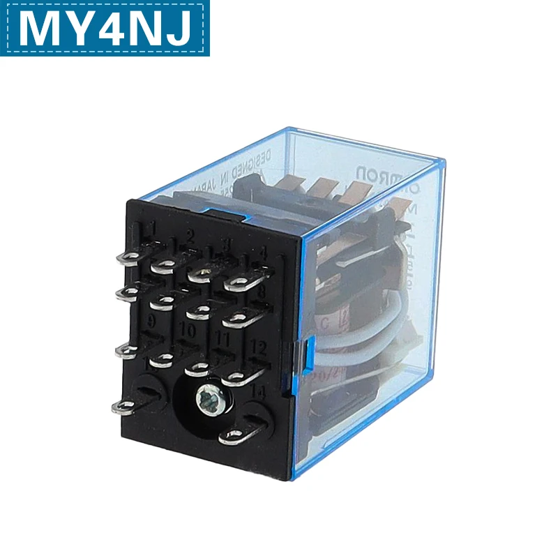 مرحل كهرومغناطيسي متوسط صغير ، MY4NJ ، h54p ، 14 دبوس ، AC ، DC ، 6V ، 12V ، 24V ، 36V ، 48V ، V ، V ، V ، 10 أو