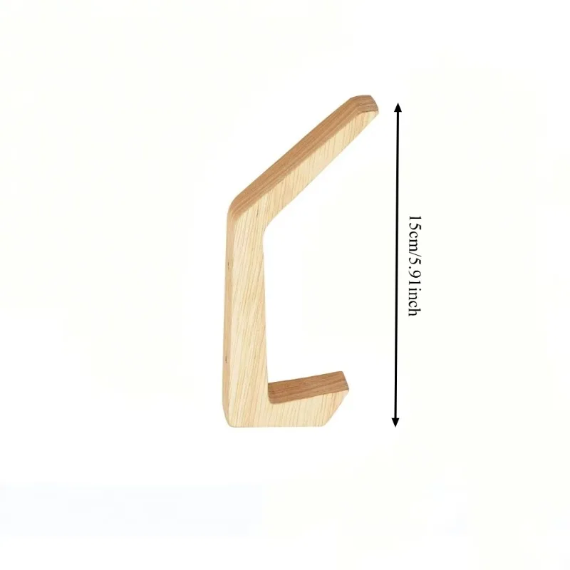 Wooden Coat Hooks Wall Hooks, Natural Oak Wood Hooks Decorative Vintage Wood Wall Hooks Organizer Heavy Duty Wall Mounted Hook