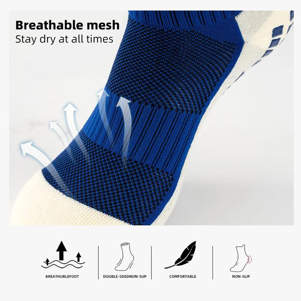 Anti-slip Socks Running Training Sock Non-slip Basketball Wear-resistant Cycling Sports Shock Absorption Friction Strip Socks