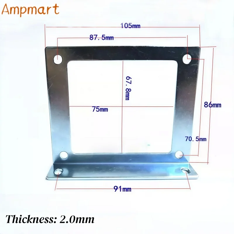 Ampmart Horizontale Rahmenhalterungen für Röhrenverstärker-Transformatoren der Serien 76, 86, 96, 105, 114 und 133, 2 Stück – Detail 4