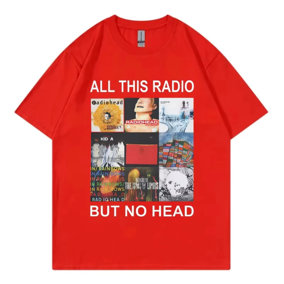 All This Radio But No Head T-Shirt Rock Band Radiohead Music Album