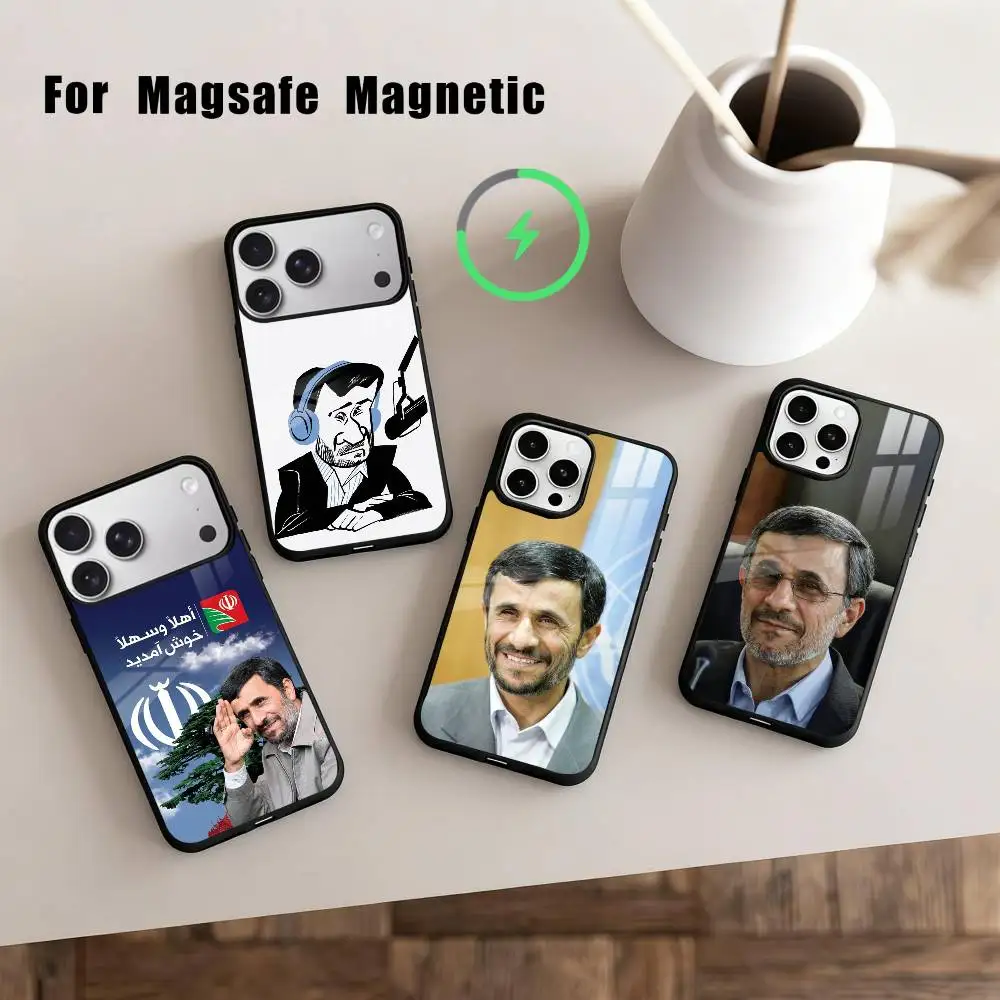 

M-Mahmoud A-Ahmadinejad Phone Case For iPhone17,16,15,14,13,12,11 Plus,For Magnetic Wireless Charge Cover