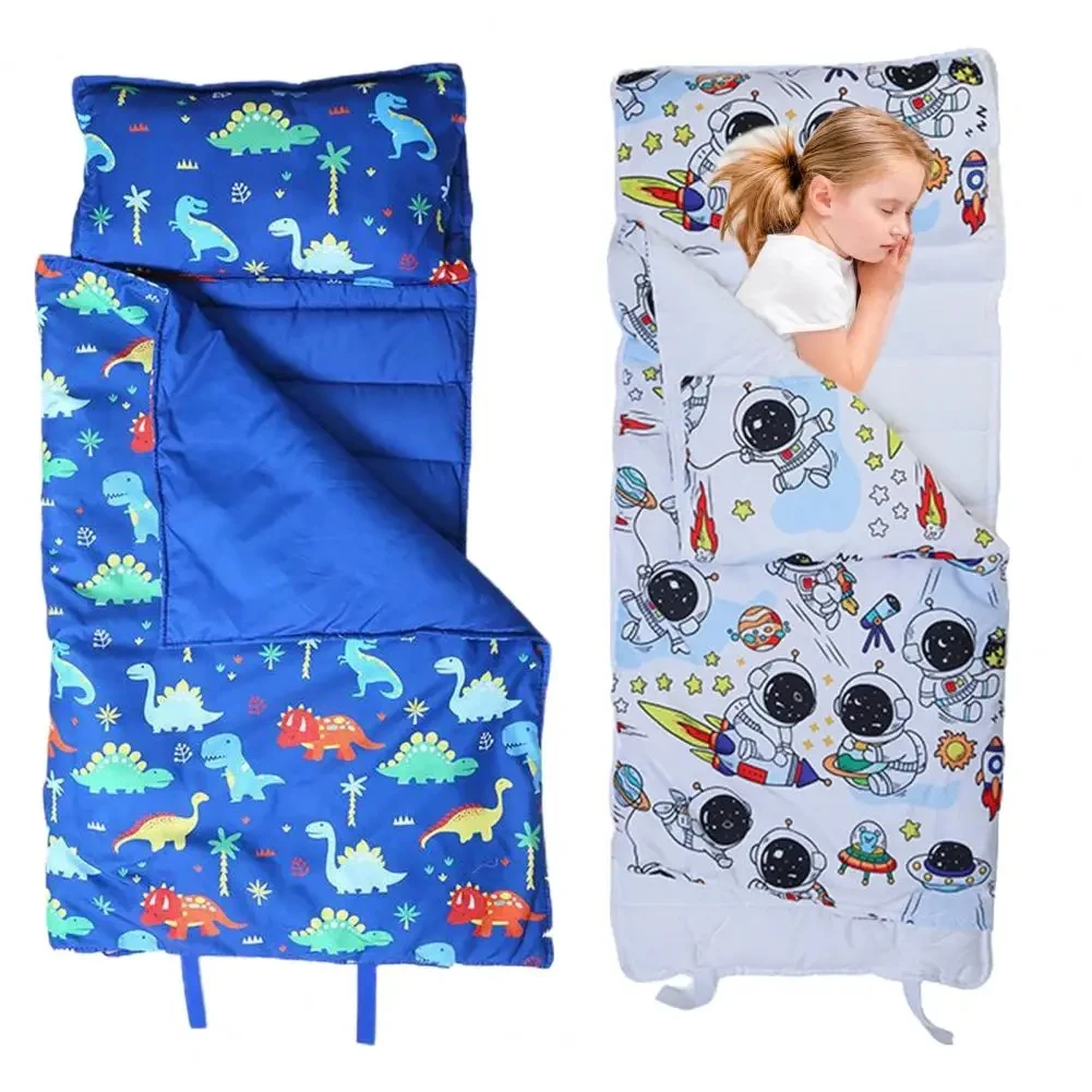 Kids Cocoon Cartoon Sleeping Bags Children's Cotton Animal Sleepsacks Anti-Kick Warm Sleep Sack Mat Blanket Plush Toy Boys Girls