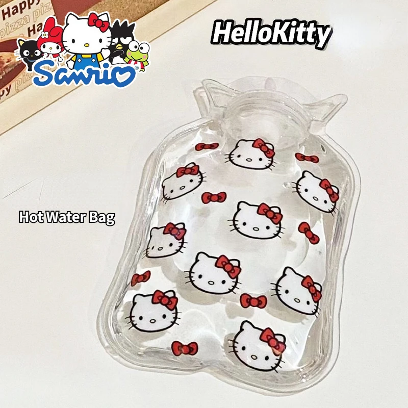 Cute Sanrio Hand Warmer Hello Kitty Accessories Kawaii Anime Carry-On Water-Filled Hot Water Bag Portable Toys for Girls Gift