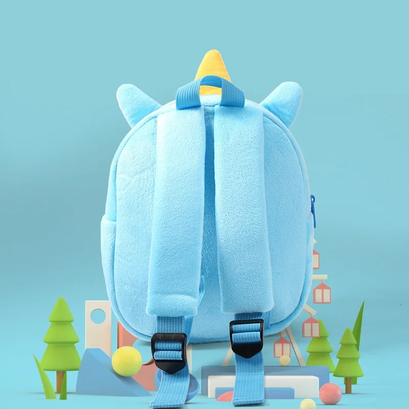 Personal isierte bestickte Kleinkind Rucksack für Jungen Mädchen Mini 3D bequeme weiche Plüsch Schult asche benutzer definierte Name Plüsch Kinder Rucksäcke