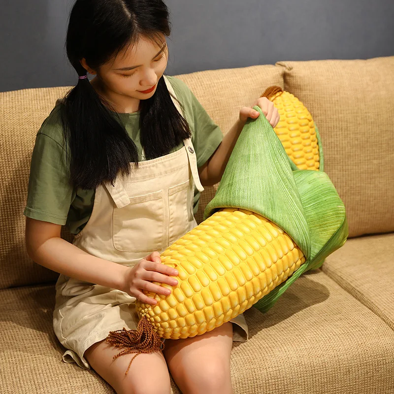

1pc 45/55cm Simulation 3D Corn Plush Toys Creative Lifelike Corn Plants Stuffed Pillow Kids Doll Birthday Gift For Girls