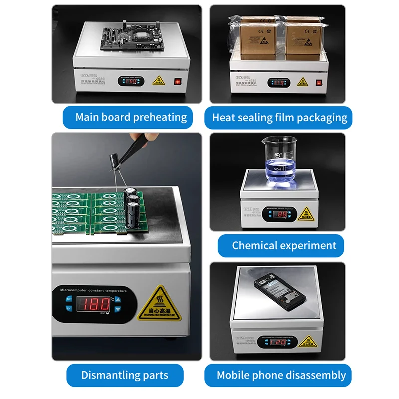 Heating Table 700W Constant Temperature Heating Table PCB Hot Plate Preheating Table For Repairing LED Lamp Of Mobile Phone PCB