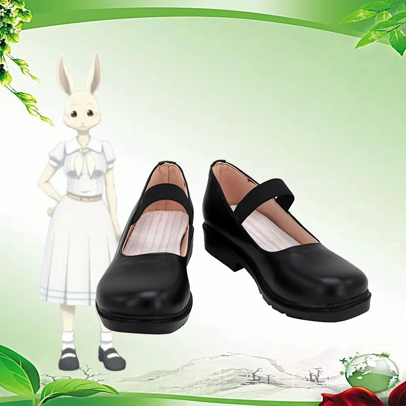 Anime BEASTARS Haru conejo Cosplay zapatos botas fiesta de Halloween Cosplay disfraz Prop zapatos