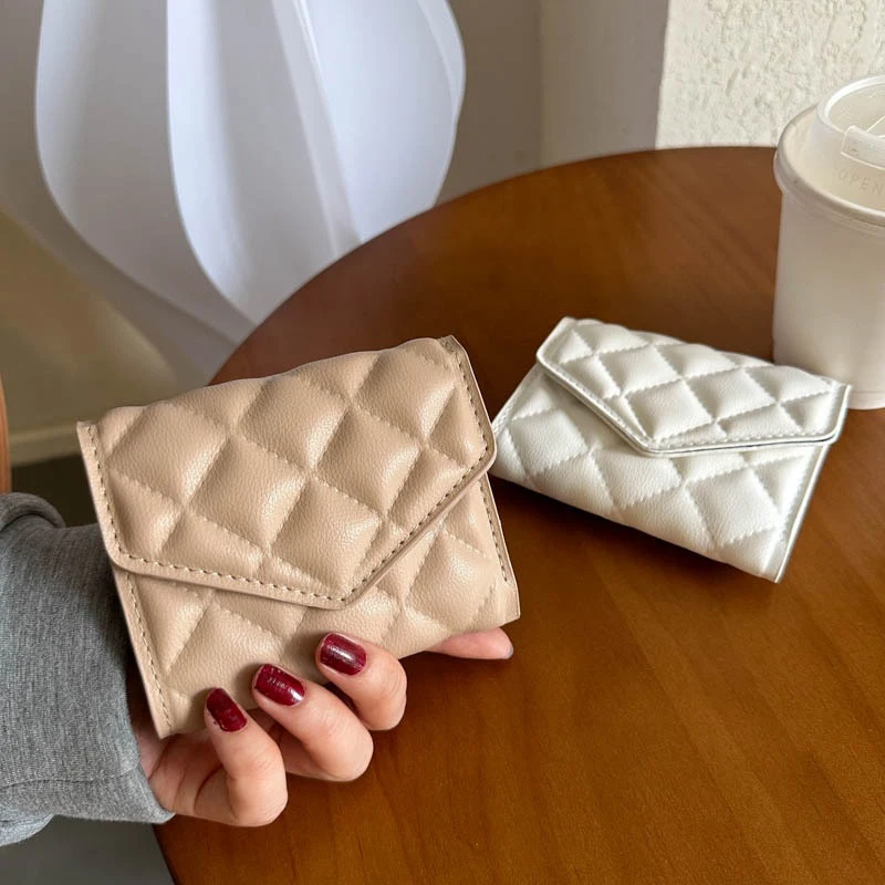 Nuevo bolso de mano de moda de ocio para mujer, cartera versátil para tarjetas de cambio