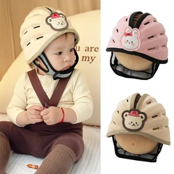 Cute Baby Head Protector Infant Helmet Learn to Walk Toddler Safety Products Bear Bunny Kids Safety Helmet for Play Cycling