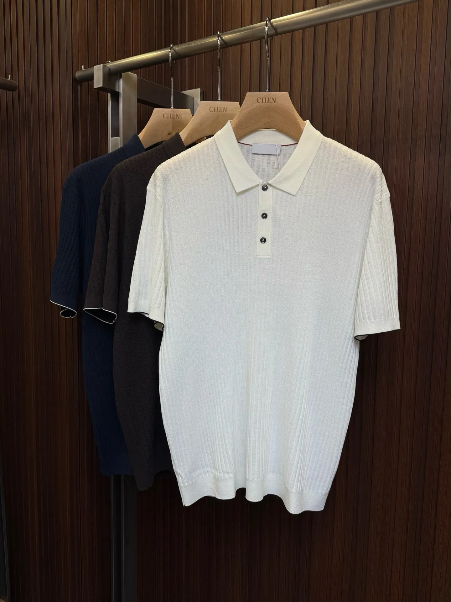 BC old money wind summer business lapel half-sleeved T-shirt men's casual short-sleeved polo shirt