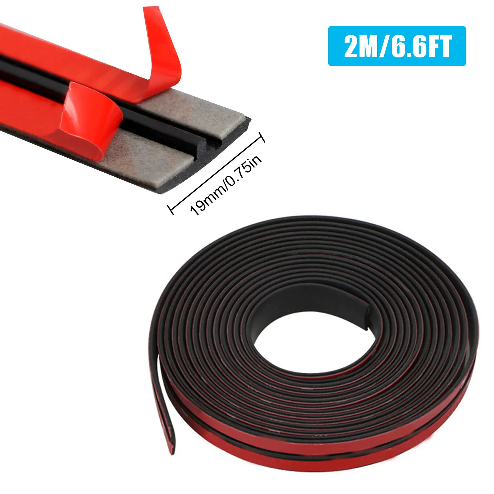 

2m/19mm Car Window Rubber Seal Rubber Seals Roof Strip Universal Roof Windshield Protector Seal Cars Sealing Accessories