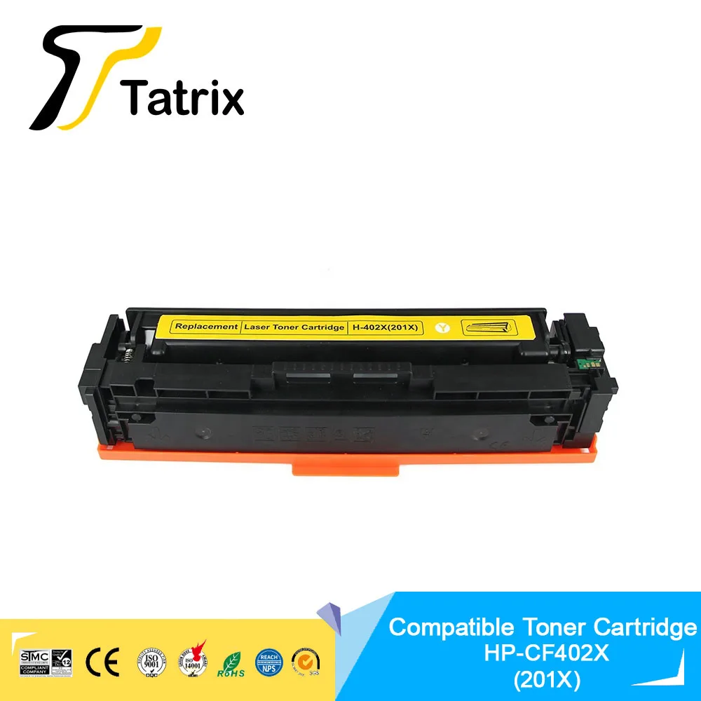 Imagem -05 - Cartucho Compatível Premium Cf400x Cf401x Cf402x Cf403x 201x do Toner da Cor do Laser de Tatrix para hp M252dn 252n Mfp M277dw 277n M274n